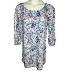 Lilly Pulitzer Womens Medium M Remmy Tunic Dress Magnolia Lilac A‎ Little Jelly